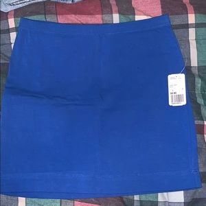Blue pencil skirt